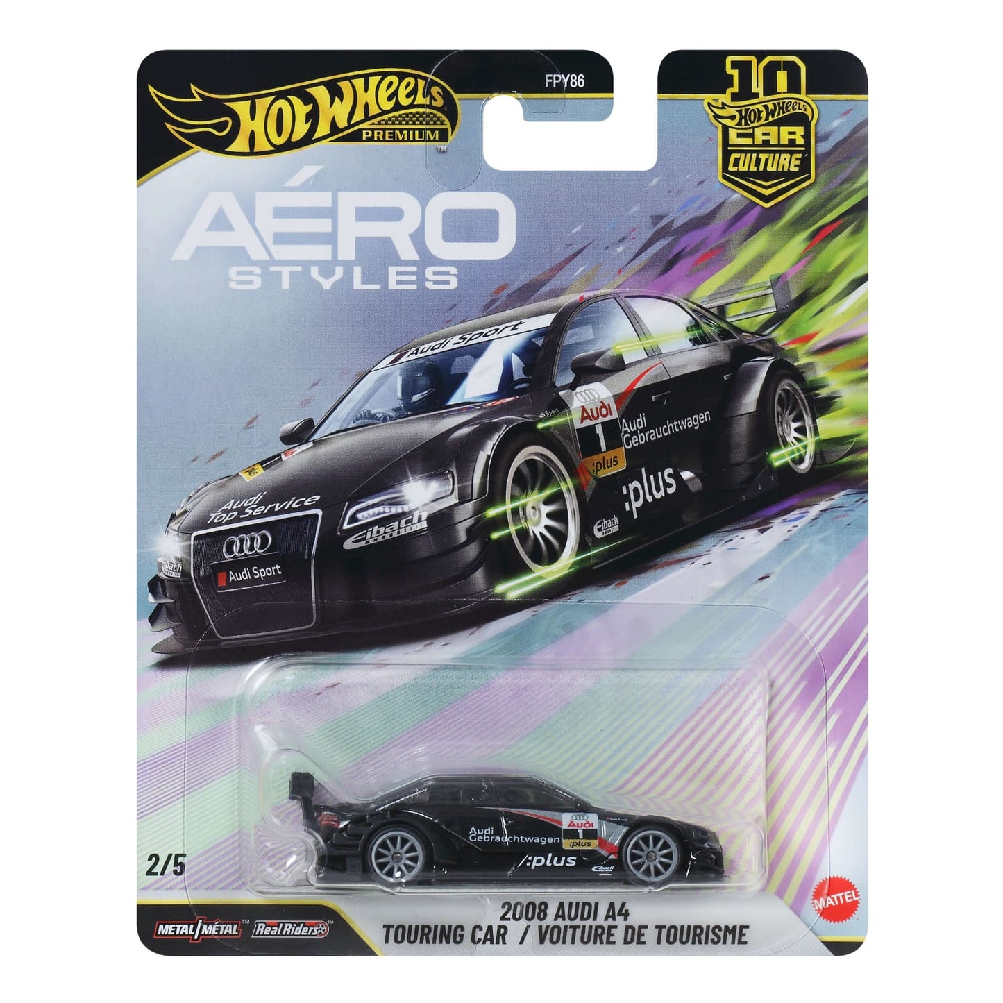 Hot Wheels Premium - 2008 Audi A4 Touring Car Aero Styles Series - 1/64 Scale