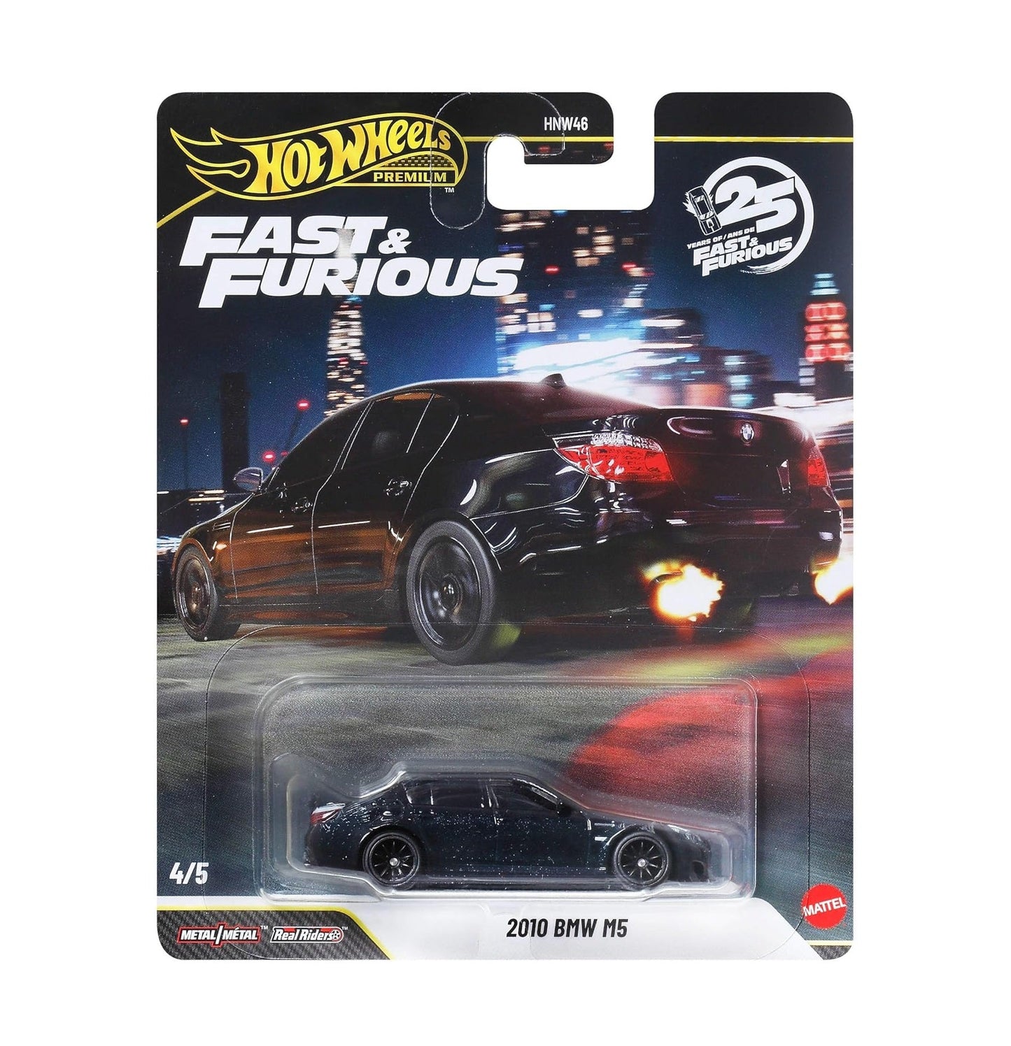 Hot Wheels Premium - 2010 BMW M5 Fast & Furious 25th Anniversary - Scala 1/64