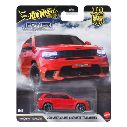Hot Wheels Premium - 2019 Jeep Grand Cherokee Trackhawk Power Trip Series - Scala 1/64