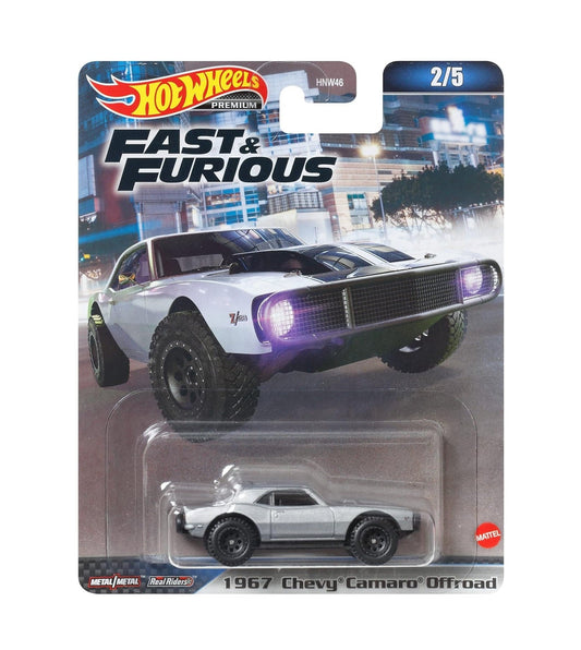 Hot Wheels Premium - 1967 Chevy Camaro Offroad Fast &amp; Furious - 1/64 Scale