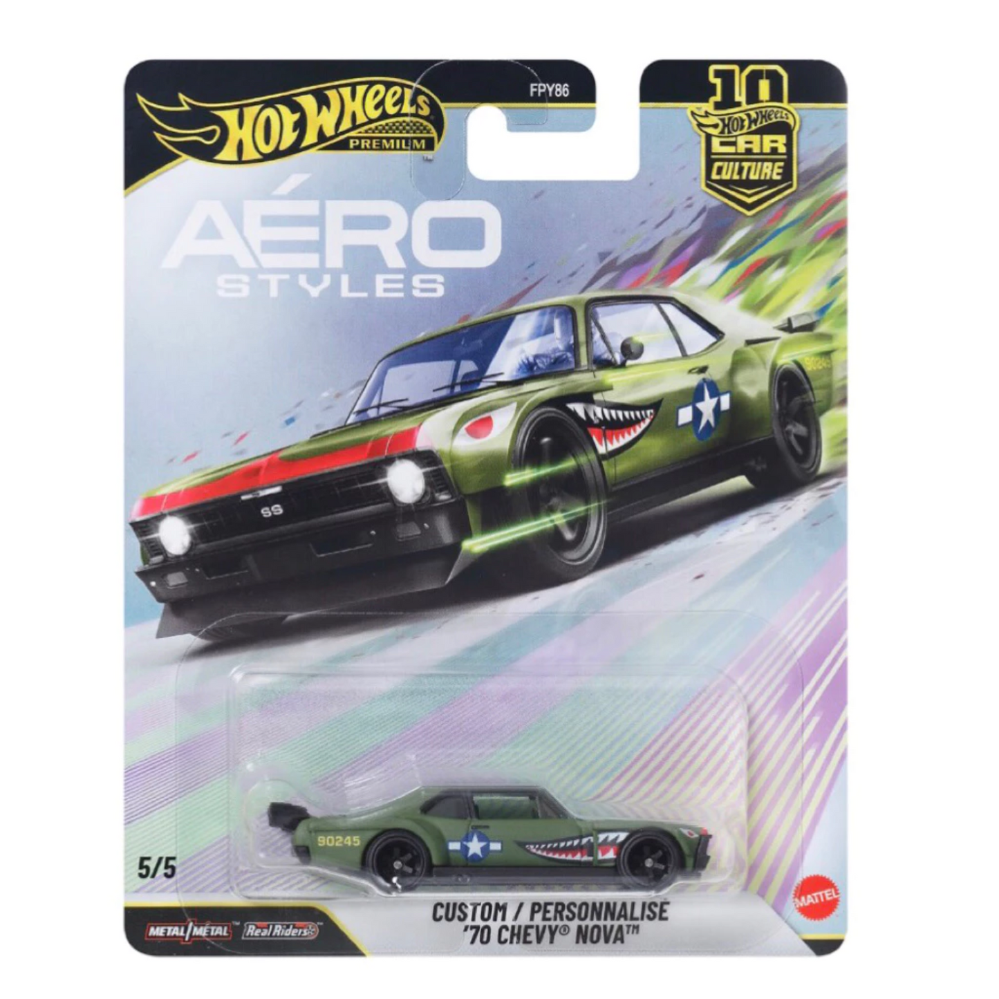 Hot Wheels Premium - Aero Styles Set of 5 Cars - Scala 1/64