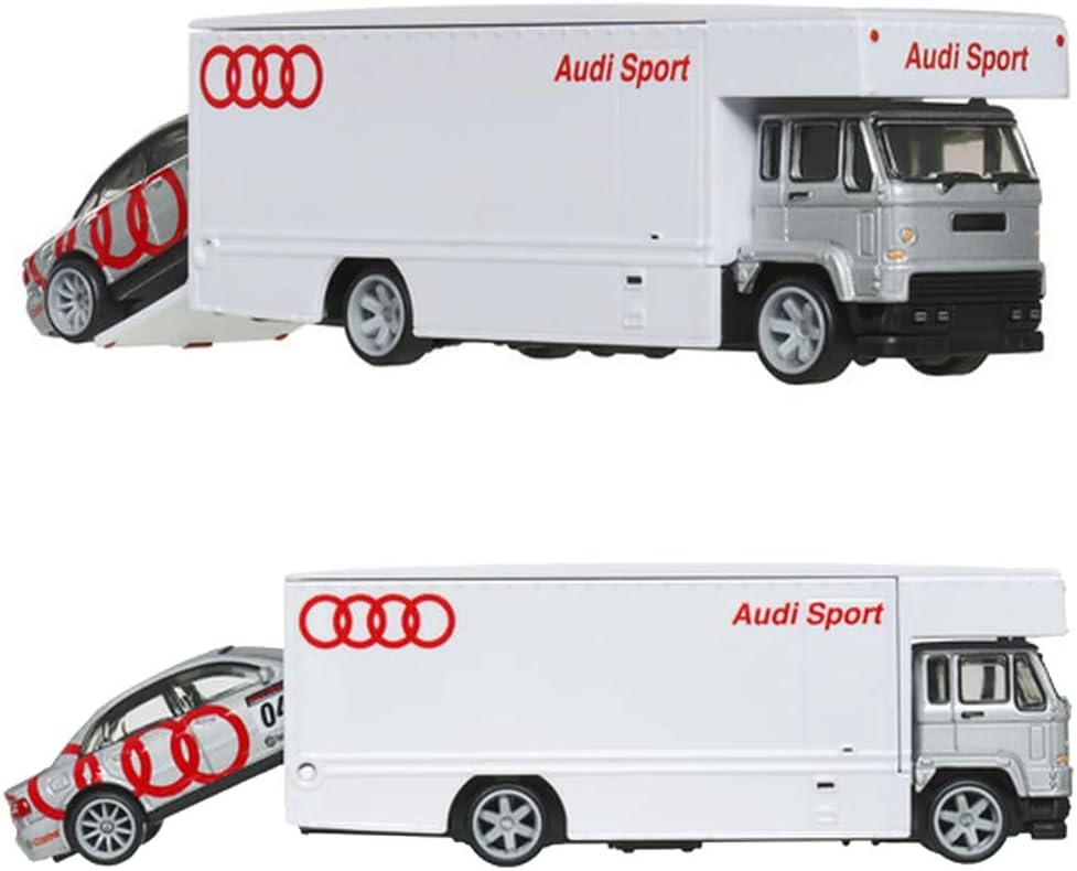 Hot Wheels Premium - Audi S4 Quattro + Fleet Flyer - Series Car Culture Team Transport - 1/64 Scale