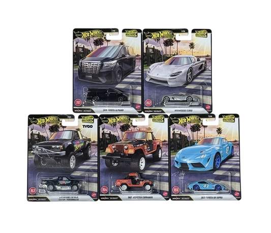 Hot Wheels Premium - Boulevard 2026 Assortment Set of 5 Cars #151-155 GJT68-958H - 1/64 Scale
