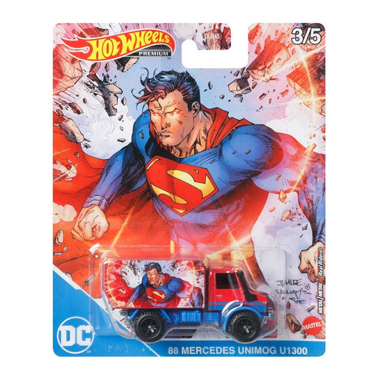 Hot Wheels Premium - DC Comics Superman 88 Mercedes Unimog U1300 - 1/64 Scale