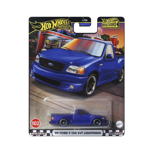 Hot Wheels Premium - Ford F-150 SVT Lightning Blue - Series Boulevard - Scale 1/64
