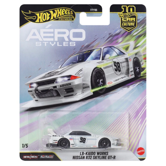 Hot Wheels Premium - LB-Kaido Works Nissan R32 Skyline GT-R Aero Styles Series - Scala 1/64