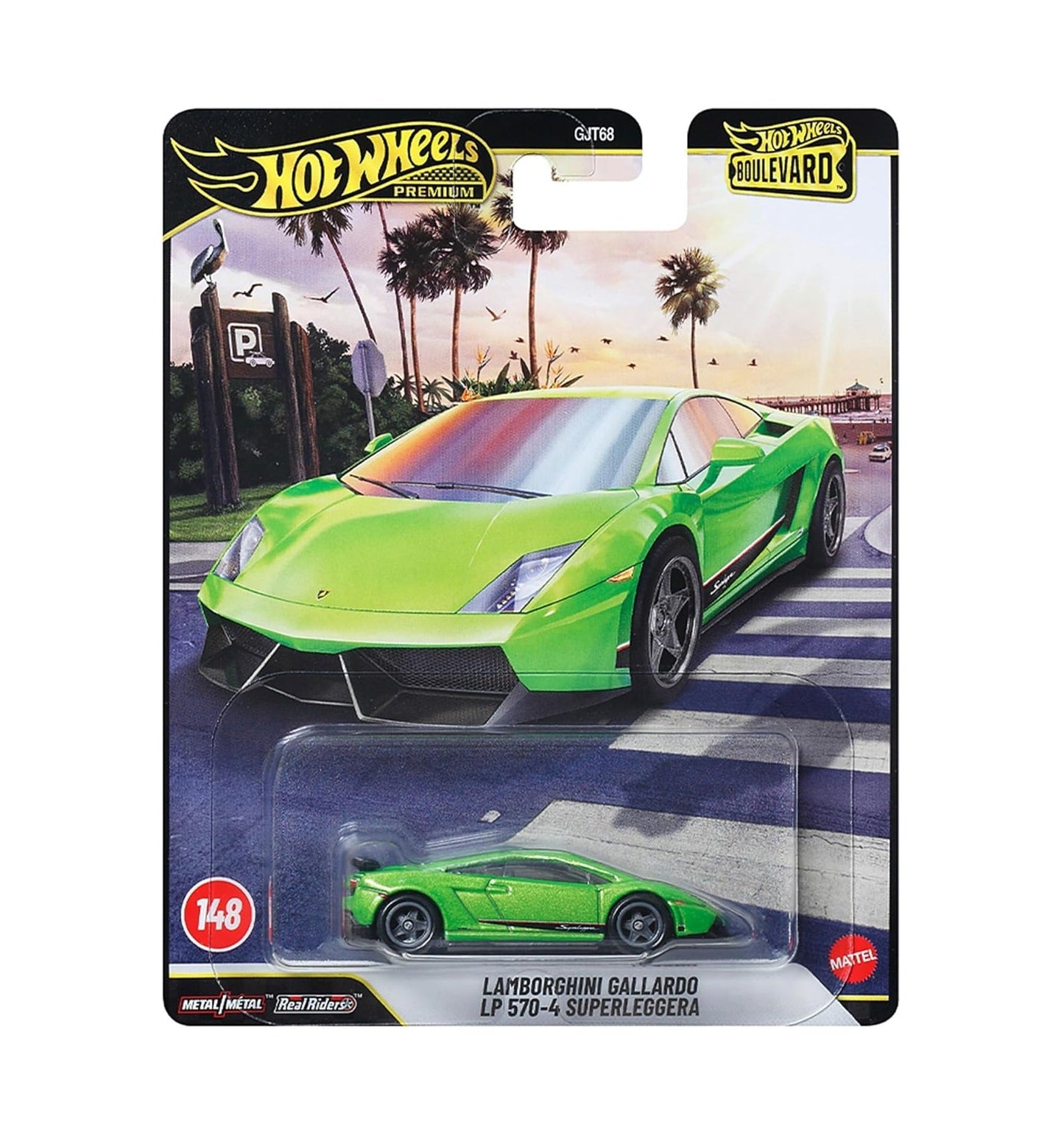 Hot Wheels Premium - Lamborghini Gallardo LP 570-4 Superleggera #148 Boulevard Series - 1/64 Scale