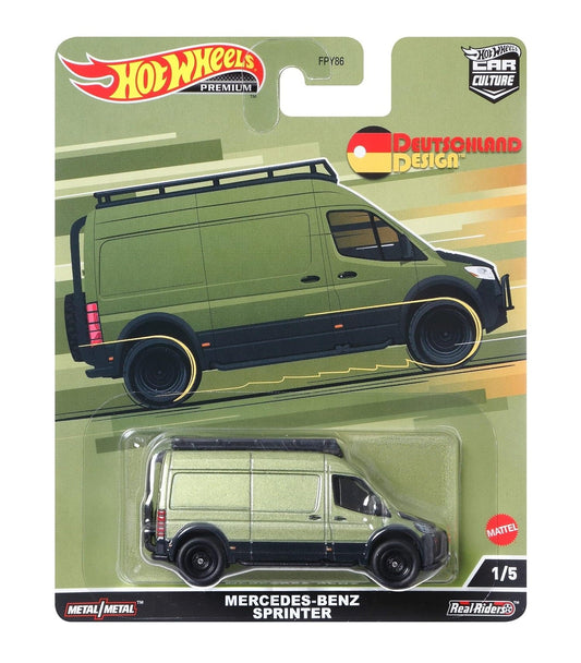Hot Wheels Premium - Mercedes Benz Sprinter Deutschland Design - Scala 1/64