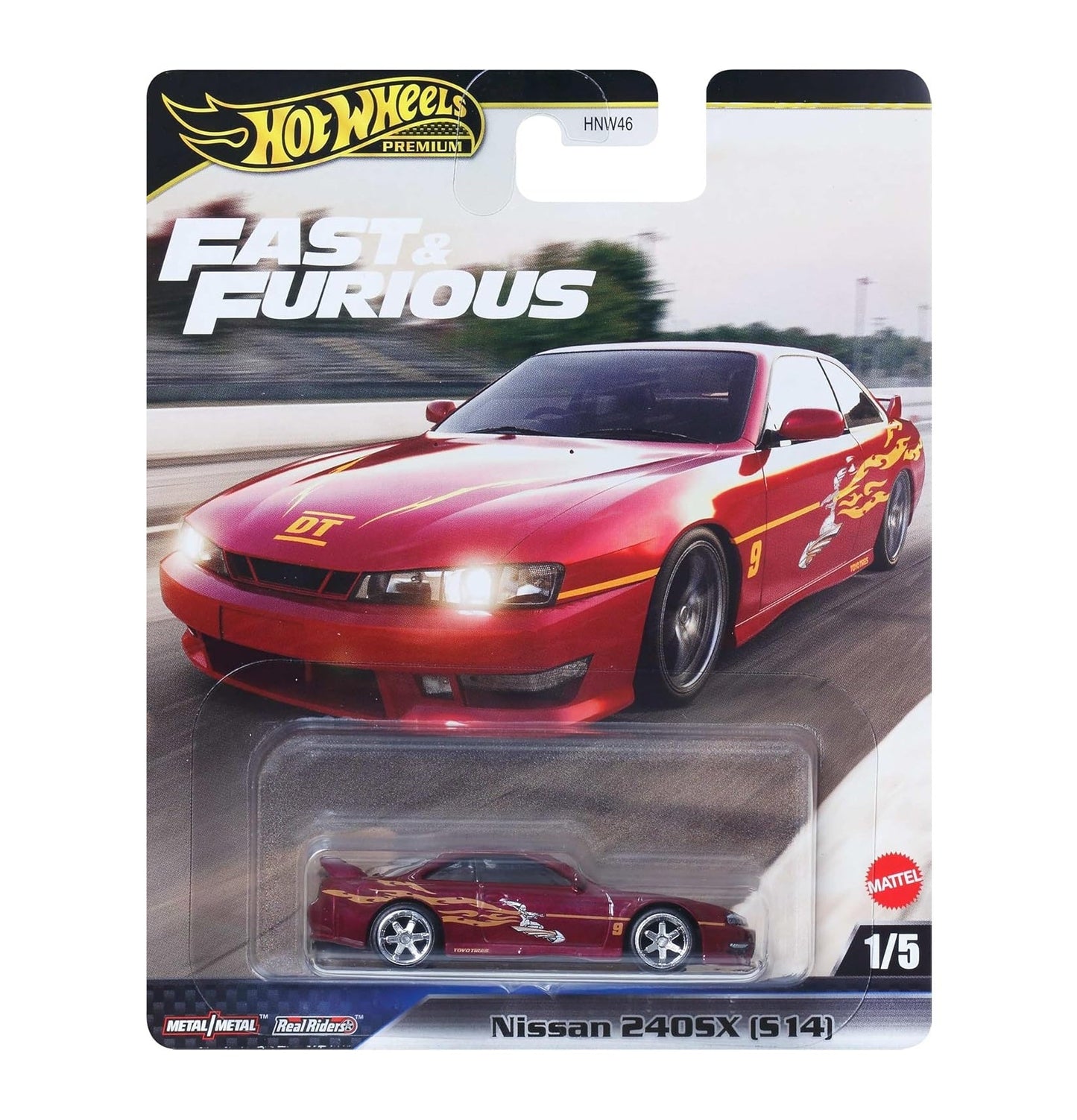 Hot Wheels Premium - Nissan 240SX ( S14 ) Fast & Furious - Échelle 1/64