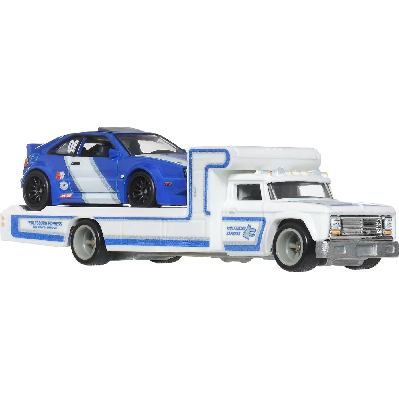 Hot Wheels Premium - Volkswagen Corrado VR6 + Camion rétro - Série Car Culture Team Transport - Échelle 1/64