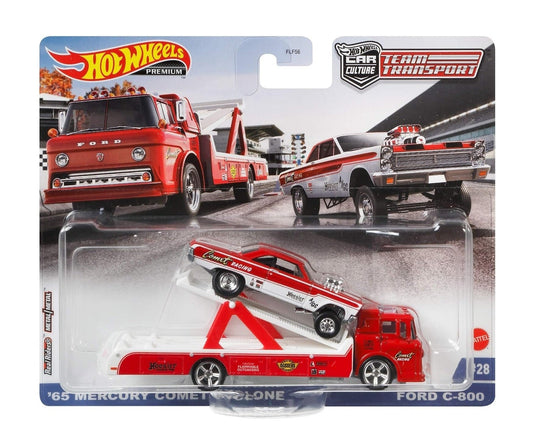 Hot Wheels Premium - '65 Mercury Cyclone + Ford C-800  - Series Car Culture Team Transport - Scala 1/64