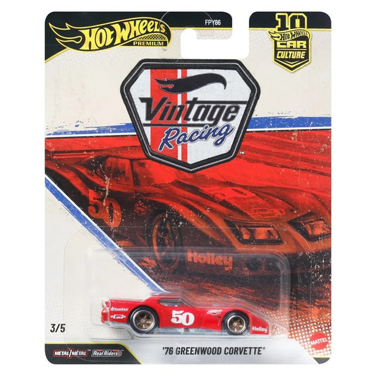 Hot Wheels Premium - '76 Greenwood Corvette Vintage Racing Series - Scala 1/64