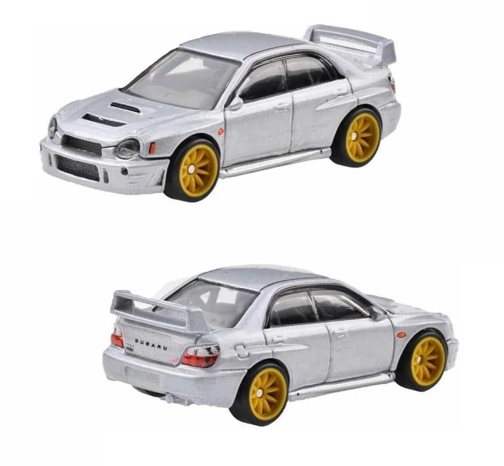 Hot Wheels Premium 2-Pack Subaru Impreza WRX / '16 Subaru WRX STI - 1/64 Scale