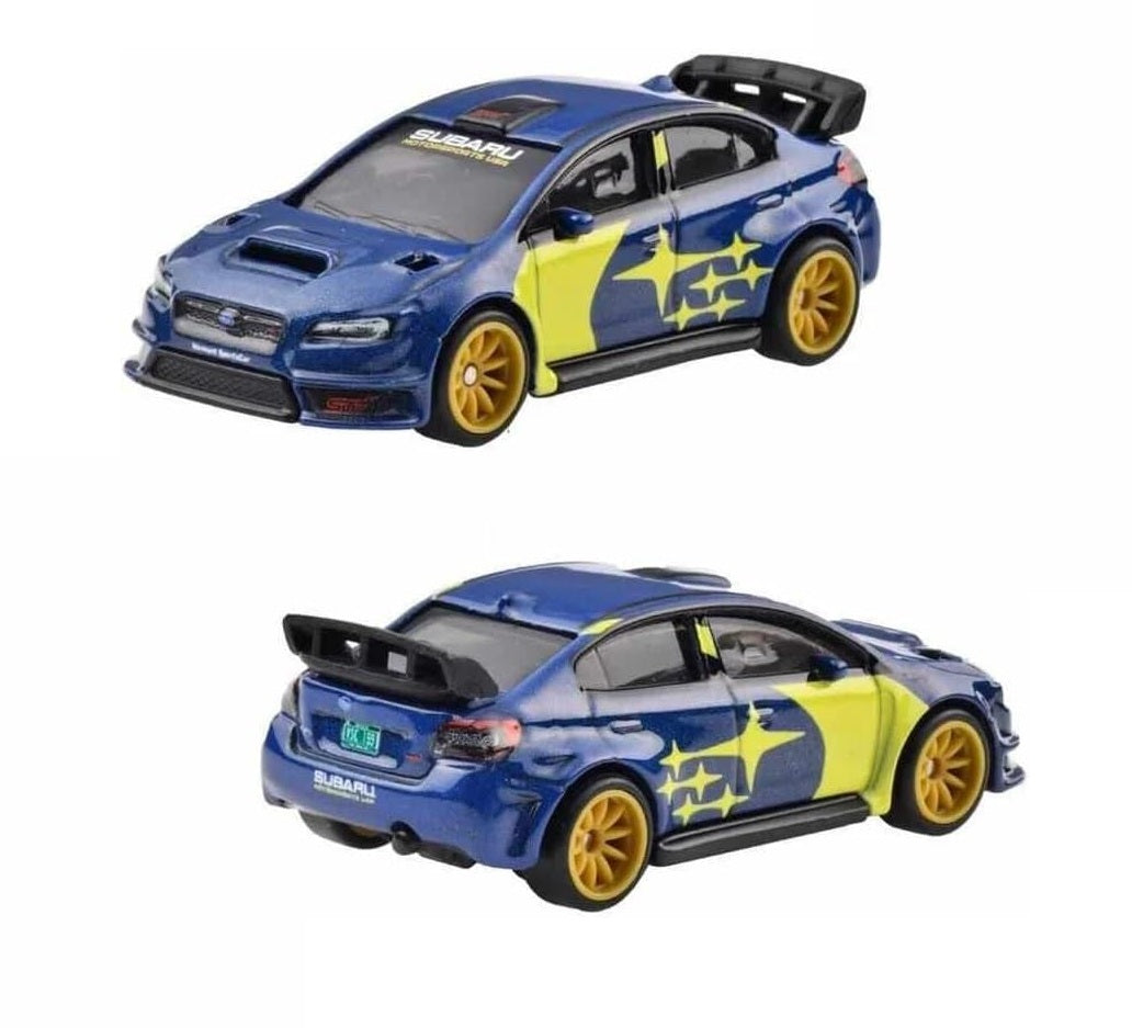 Hot Wheels Premium 2-Pack Subaru Impreza WRX / '16 Subaru WRX STI - 1/64 Scale