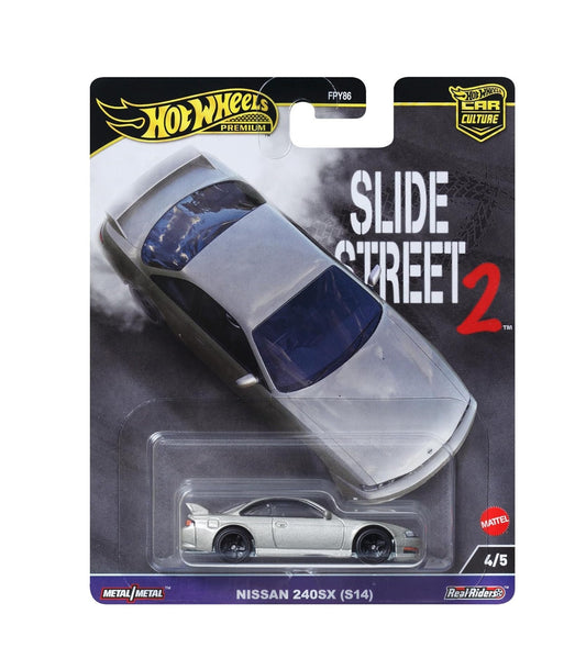 Hot Wheels Premium - Nissan 240SX (S14) Slide Street 2 - Series Car Culture - Scale 1/64