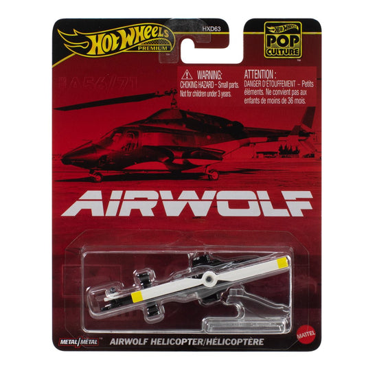 Hot Wheels Premium - Airwolf Helicopter - Pop Culture - Scala 1/64
