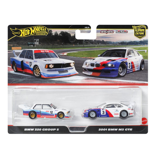 Hot Wheels Premium - 2-Pack BMW 320 Group 5 & 2001 BMW M3 GTR - Scala 1/64