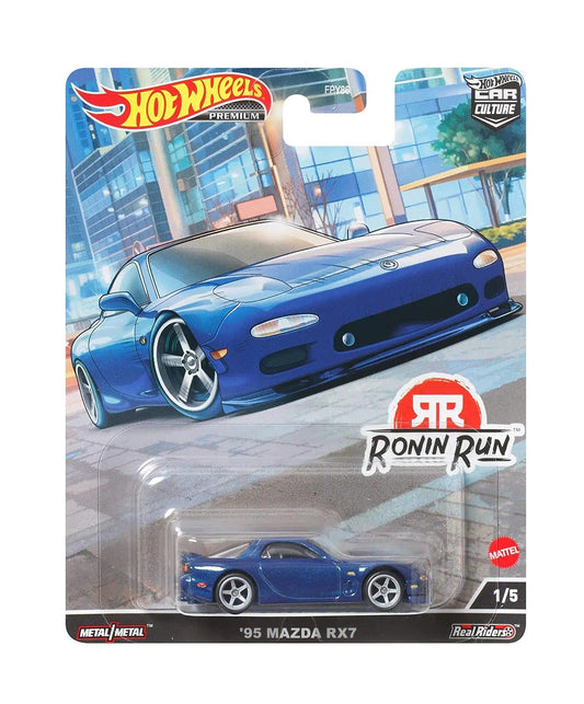 Hot Wheels Premium - ’95 Mazda RX7 Blue Ronin Run - Series Car Culture - Scala 1/64