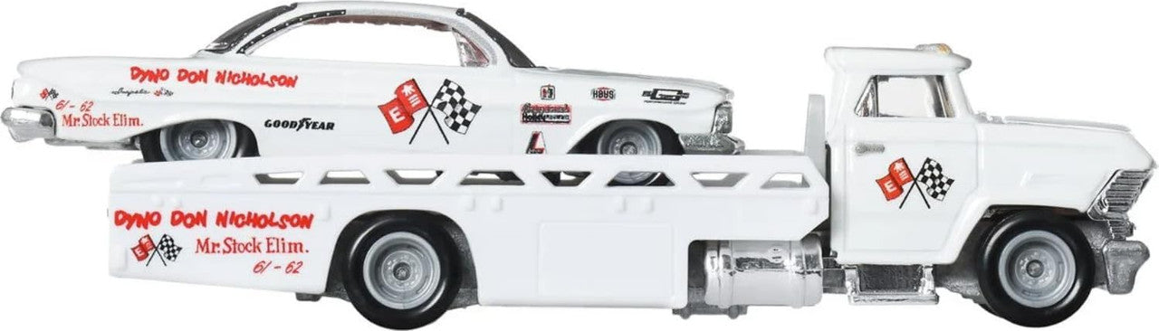 Hot Wheels Premium - Impala '61 + Horizon Hauler - Série Car Culture Team Transport - Échelle 1/64