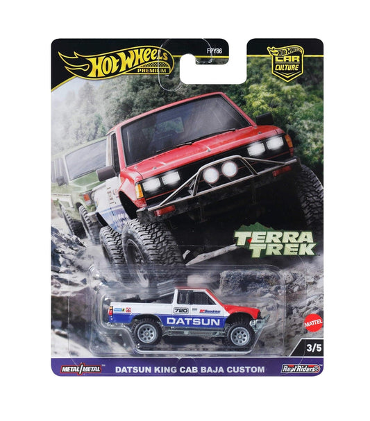 Hot Wheels Premium - Datsun King Cab Baja Custom - Series Terra Trek - Scale 1/64