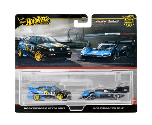 Hot Wheels Premium - 2-Pack VW Jetta MK3 &amp; Volkswagen ID R - Scale 1/64