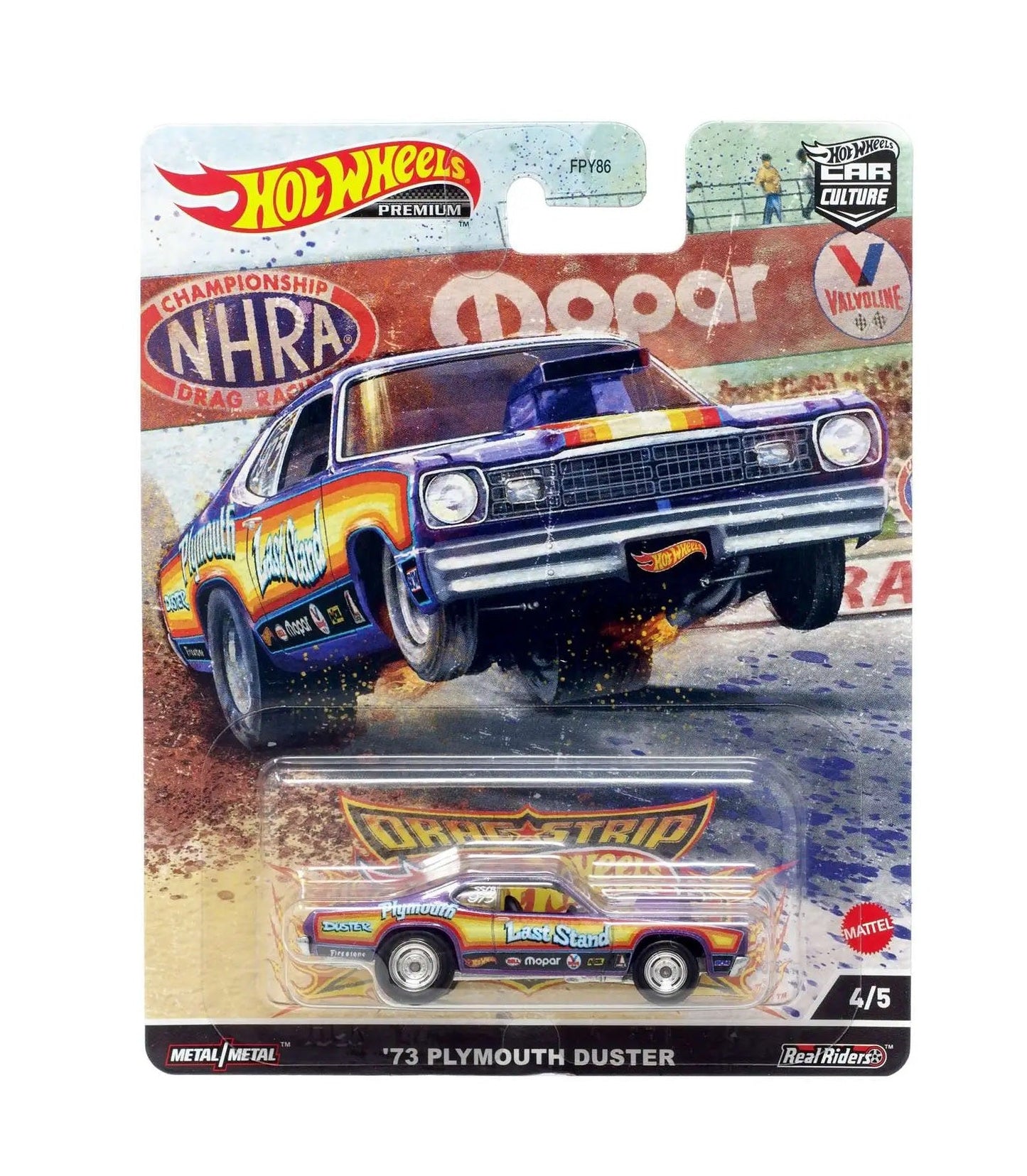Hot Wheels Premium - '73 Plymouth Duster - Series Car Culture Drag Strip - Scale 1/64