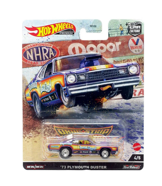 Hot Wheels Premium - '73 Plymouth Duster - Series Car Culture Drag Strip - Scale 1/64