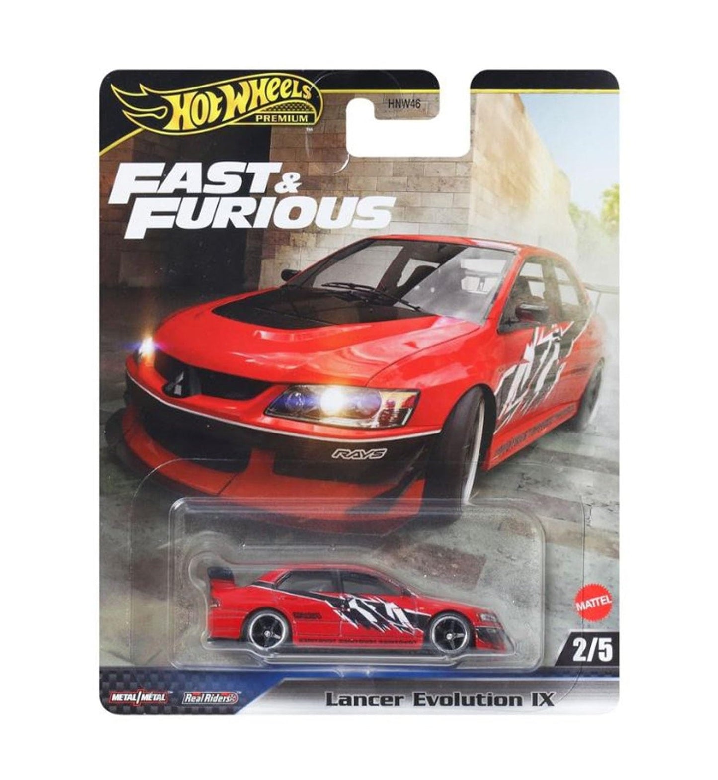 Hot Wheels Premium - Lancer Evolution IX Fast & Furious - Scale 1/64