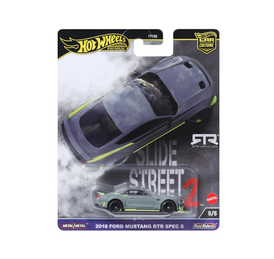 Hot Wheels Premium - 2018 Ford Mustang RTR SPEC 5 - Slide Street 2 - Scala 1/64