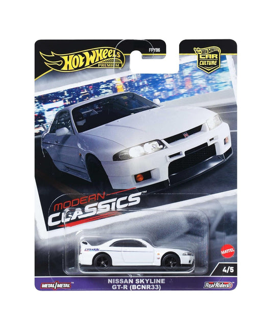 Hot Wheels Premium - Nissan Skyline GT-R (BCNR33) - Series Car Culture - Modern Classics - Scala 1/64