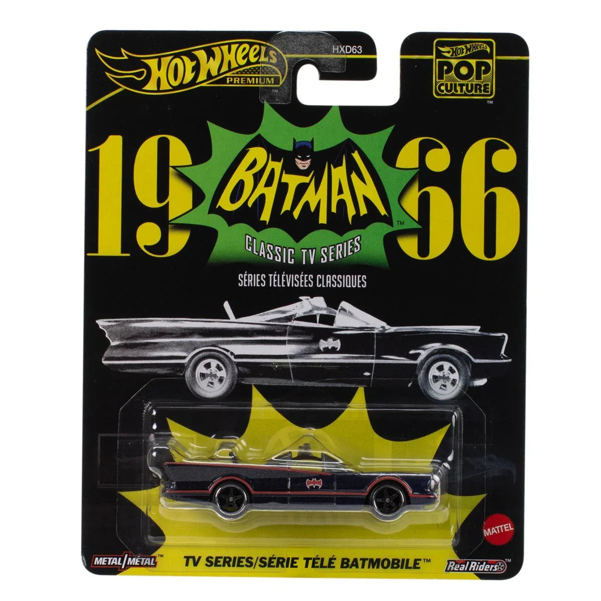Hot Wheels Premium - Batman Classic TV Series Batmobile 1966 - Scala 1/64