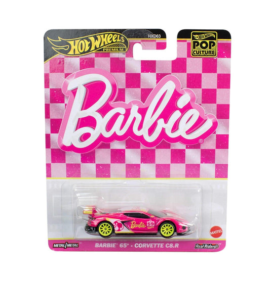 Hot Wheels Premium - Barbie 65th - Corvette C8.R - Series Pop Culture - Scala 1/64
