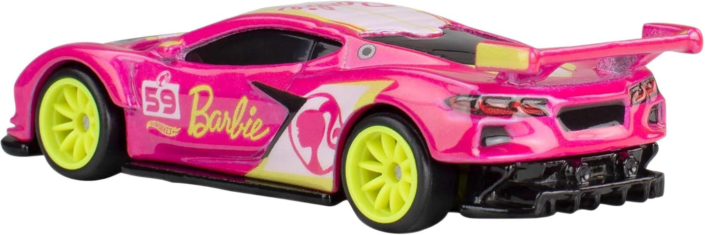 Hot Wheels Premium - Barbie 65th - Corvette C8.R - Series Pop Culture - Scale 1/64