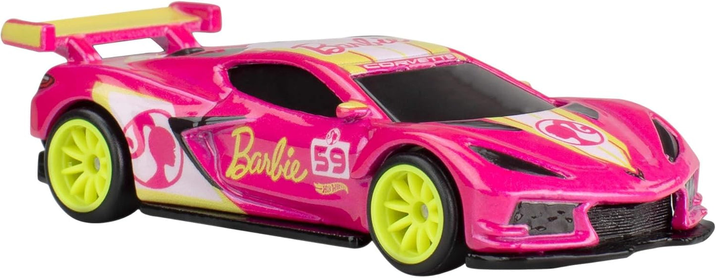 Hot Wheels Premium - Barbie 65th - Corvette C8.R - Series Pop Culture - Scale 1/64