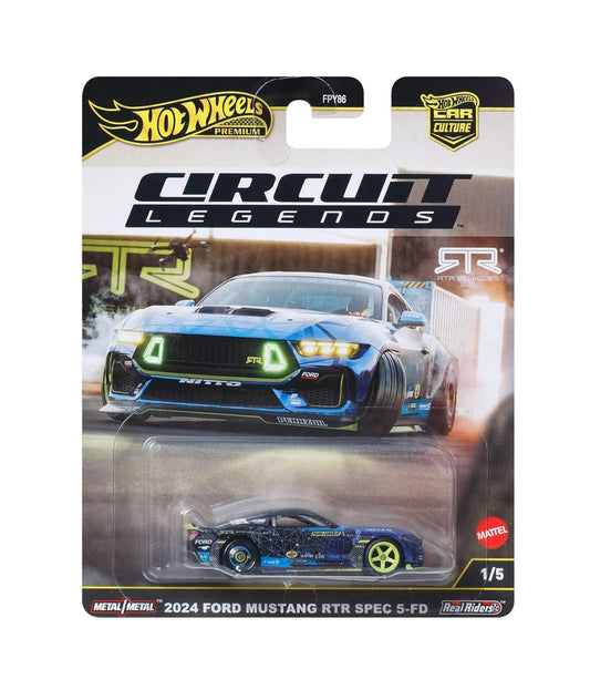 Hot Wheels Premium - 2024 Ford Mustang RTR Spec 5-FD Circuit Legends - Scala 1/64