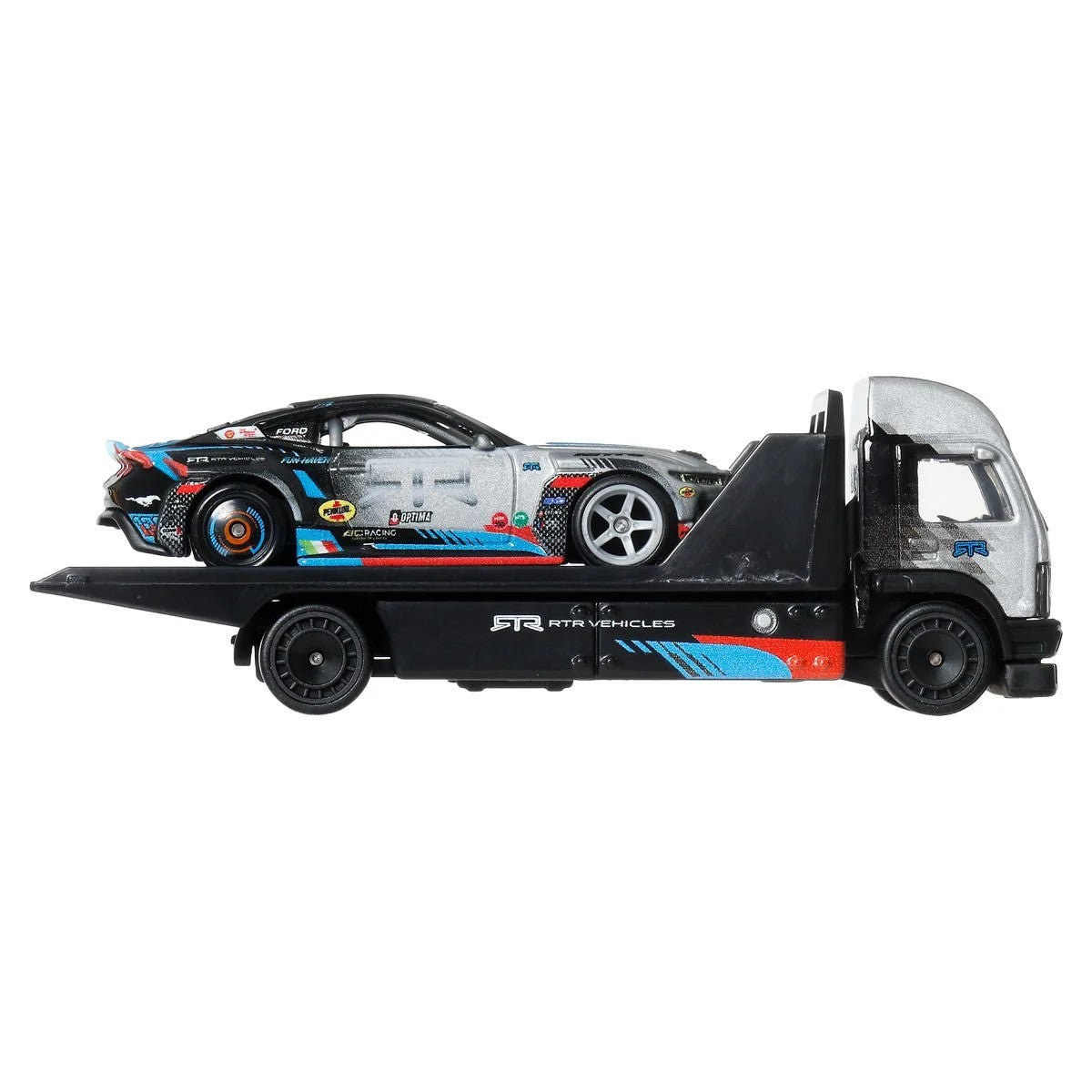 Hot Wheels Premium - Ford Mustang RTR Spec 5-FD 2024 + Aero Lift - Série Car Culture Team Transport - Échelle 1/64
