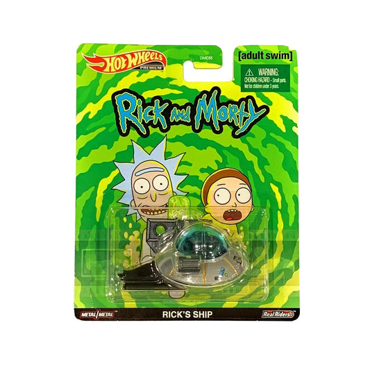 Hot Wheels Premium - Rick's Ship Rick &amp; Morty - Scale 1/64 Approx