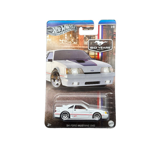 Hot Wheels - '84 Ford Mustang SVO - Silver Series Mustang 60 Years - Scale 1/64