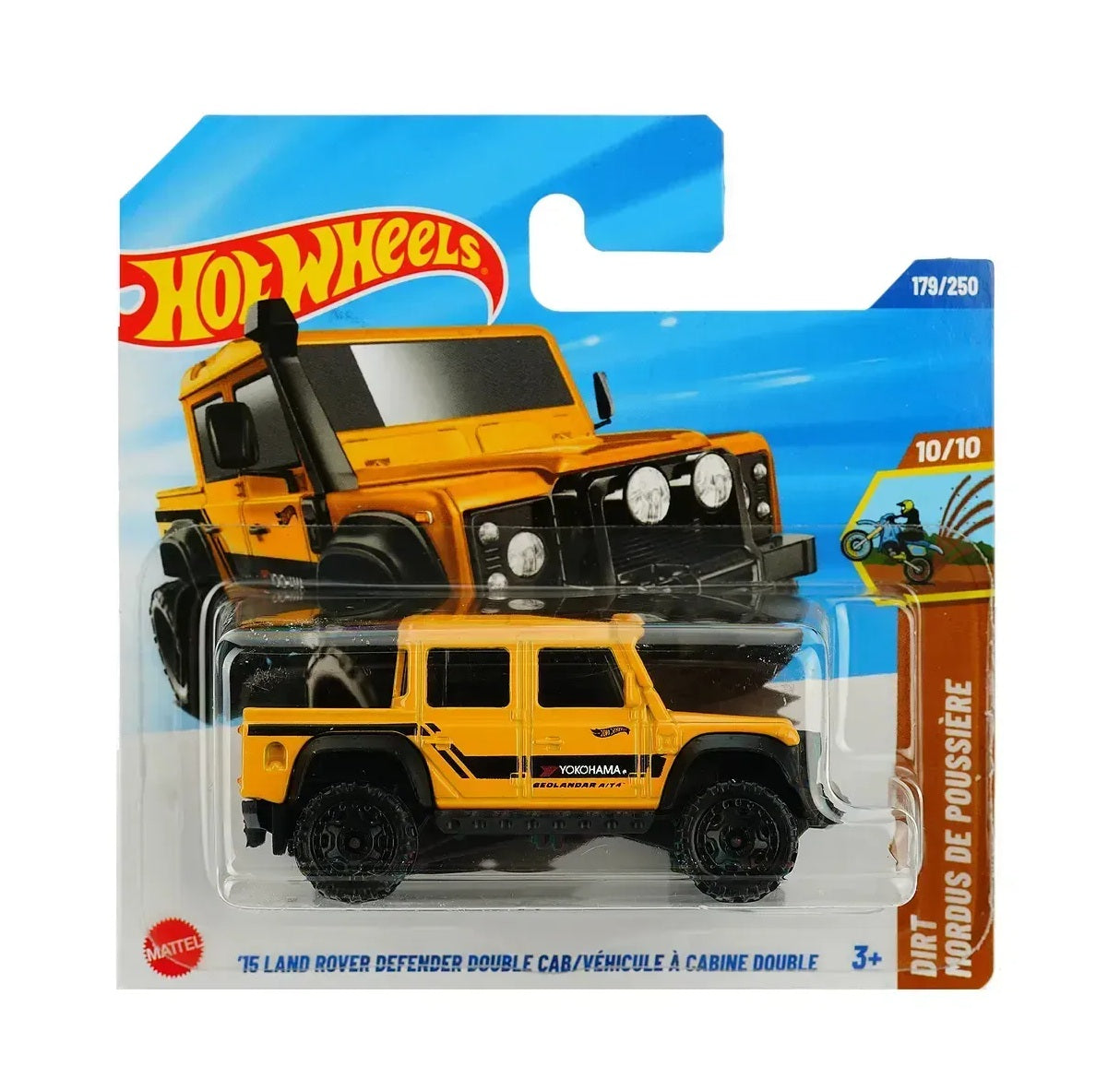 Hot Wheels - '15 Land Rover Defender Double Cab - HW Dirt 10/10 - Scale 1/64 Approximately