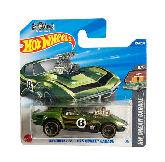 Hot Wheels - '68 Corvette Gas Monkey Garage - HW Dream Garage 5/5 - Scale 1/64 Approximately