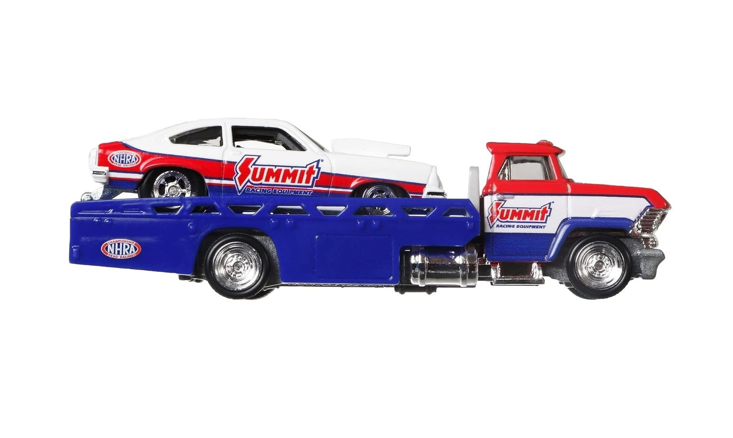 Hot Wheels Premium - '74 Chevy Vega Pro Stock and Horizon Hauler - Series Car Culture Team Transport - Scala 1/64