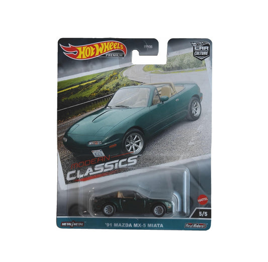 Hot Wheels Premium - '91 Mazda MX-5 Miata - Series Car Culture - Modern Classics - Scale 1/64