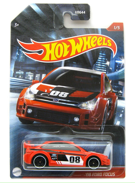 Hot Wheels - '08 Ford Focus Red - Scale 1/64