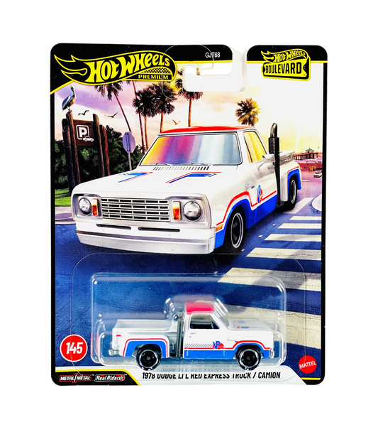Hot Wheels Premium - Camion Dodge Li'l Red Express Boulevard de 1978 - Échelle 1/64