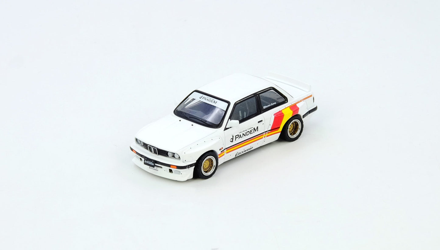 INNO64 - BMW Pandem Rocket Bunny E30 Matt White "Madrid 2026 Event Edition" - 1/64 Scale IN64-E30P-DCM
