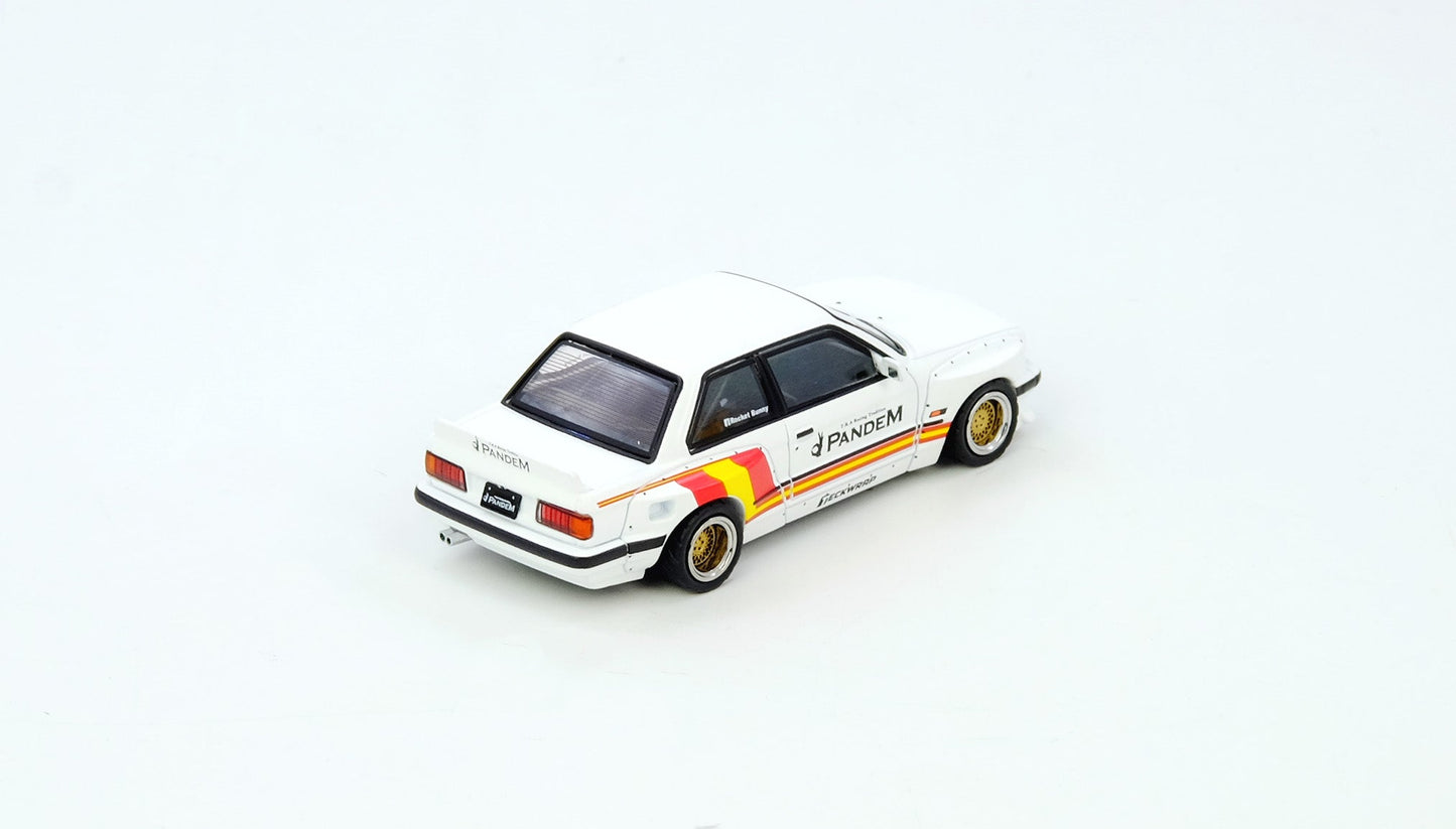 INNO64 - BMW Pandem Rocket Bunny E30 Matt White "Madrid 2026 Event Edition" - 1/64 Scale IN64-E30P-DCM