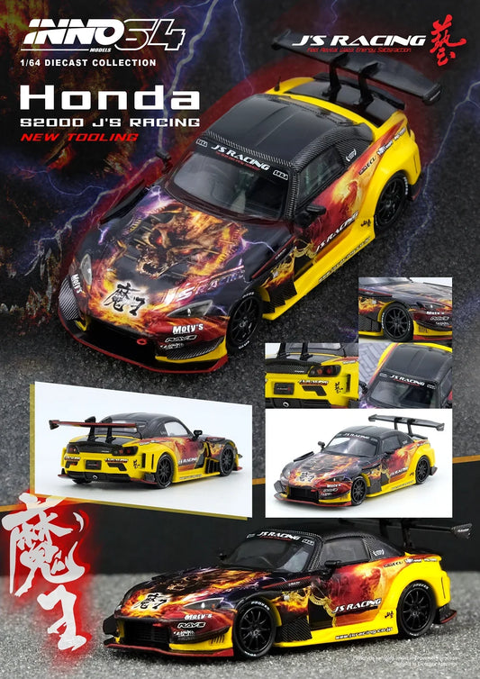 INNO64 - Honda S2000 J'S Racing (AP1) Manou - Scala 1/64 IN64-S2000JS-MAOU