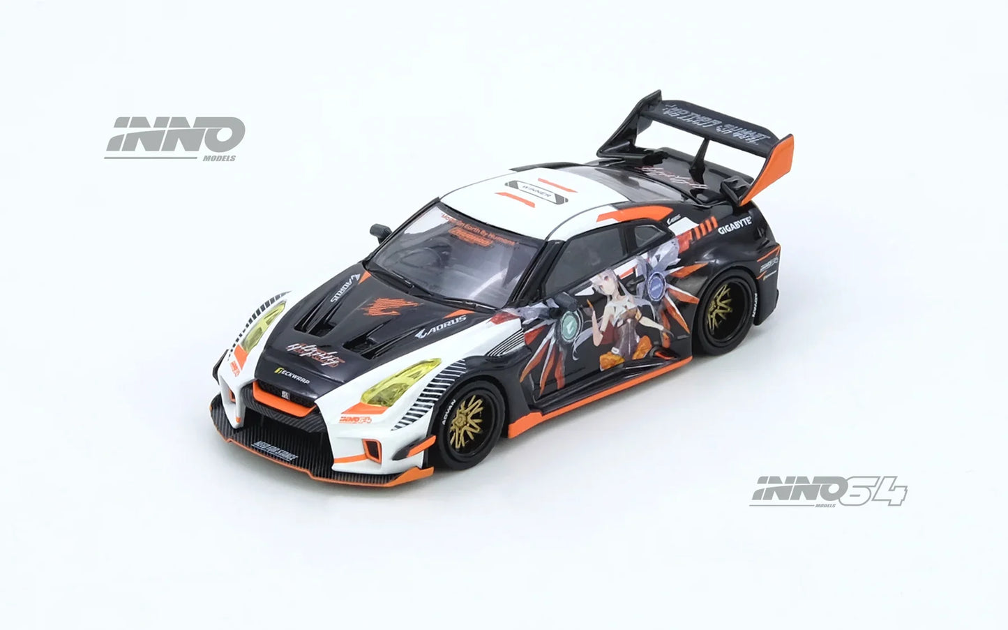 INNO64 - Nissan GT-R R35 Aorus x Inno64 Widebody Limited Edition - Scala 1/64 IN64-R35LB-AORUS