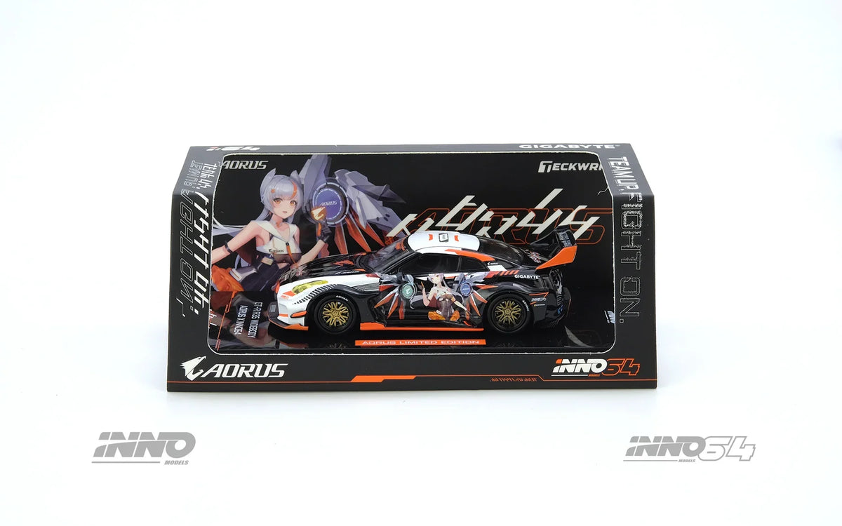 INNO64 - Nissan GT-R R35 Aorus x Inno64 Widebody Limited Edition - Scala 1/64 IN64-R35LB-AORUS