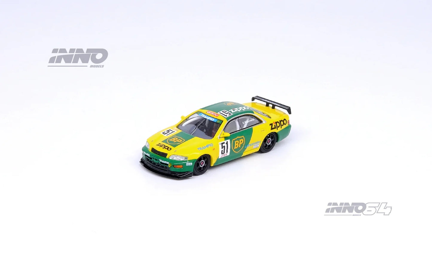 INNO64 - Toyota Corona Exiv n° 51 Object Trampio Zippo BP JTCC 1995 - Échelle 1/64 IN64-EXIV-BP